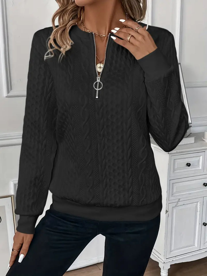 Ira™ Chic Zip-Up Sweater