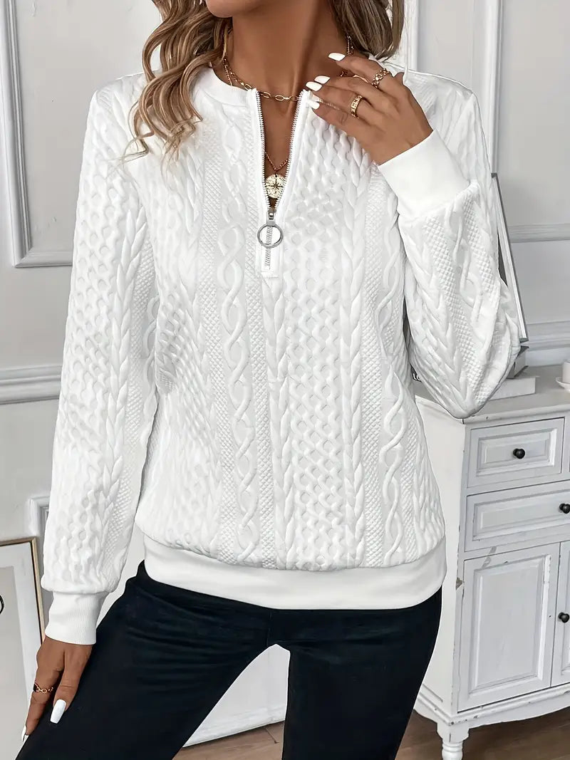 Ira™ Chic Zip-Up Sweater