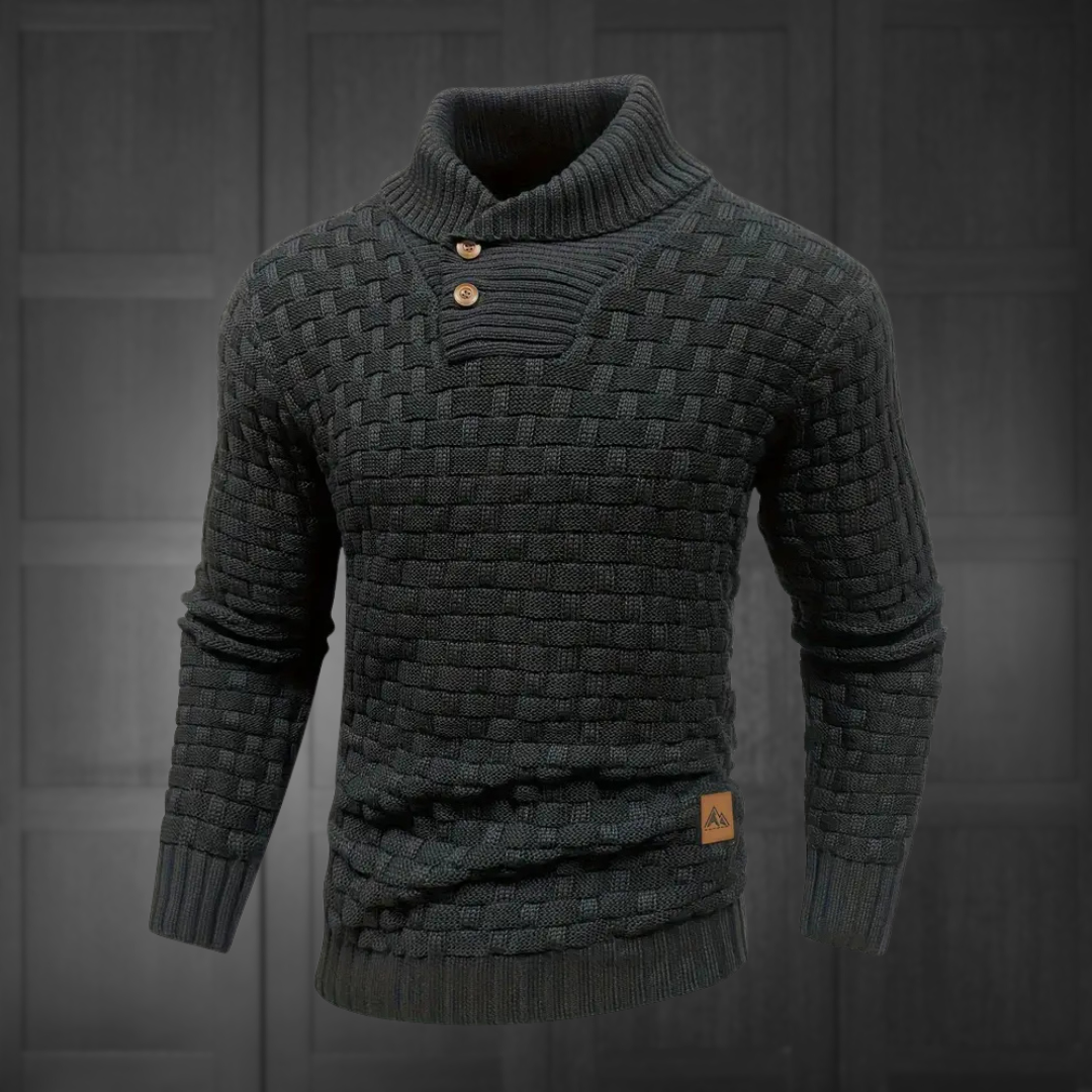 WYATT™ | Men’s High-Stretch Waffle Knit Sweater