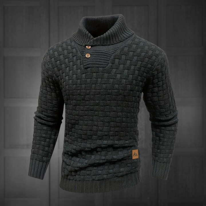 WYATT™ | Men’s High-Stretch Waffle Knit Sweater