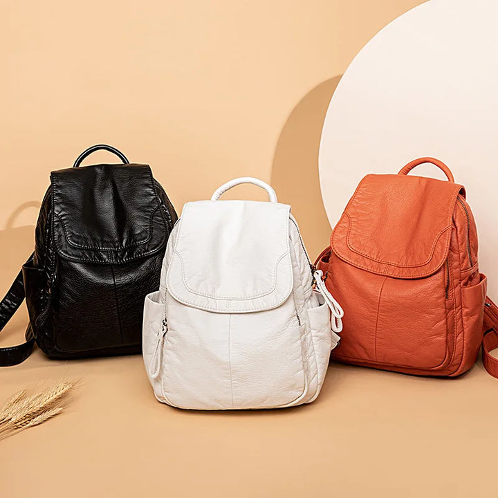 Jasmine®| Backpack in Washed Leather