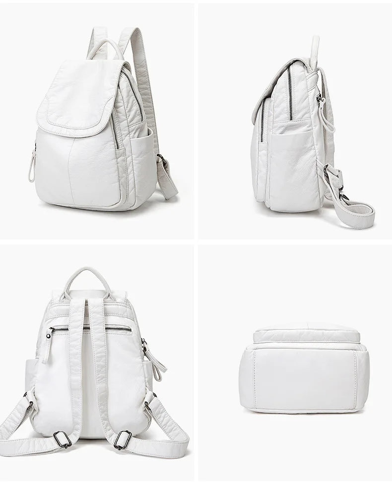 Jasmine®| Backpack in Washed Leather