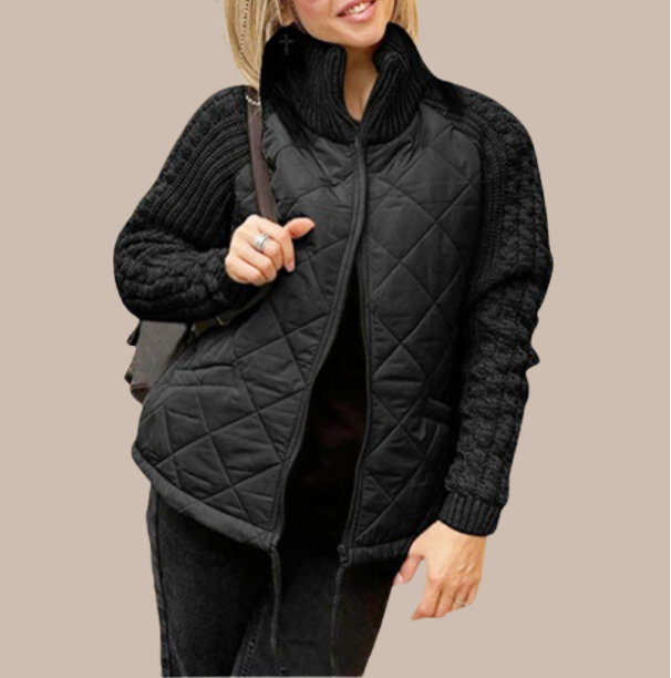 Alexis - Patchwork Puffy Jacket