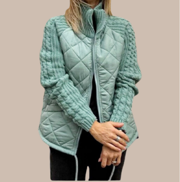 Alexis - Patchwork Puffy Jacket